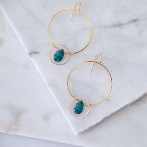 Turquoise Eclipse Earrings